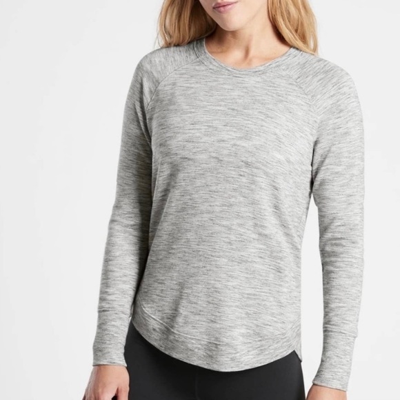 Athleta Mindset Crew Sweatshirt in Super Soft Heather Gray - Picture 14 of 16